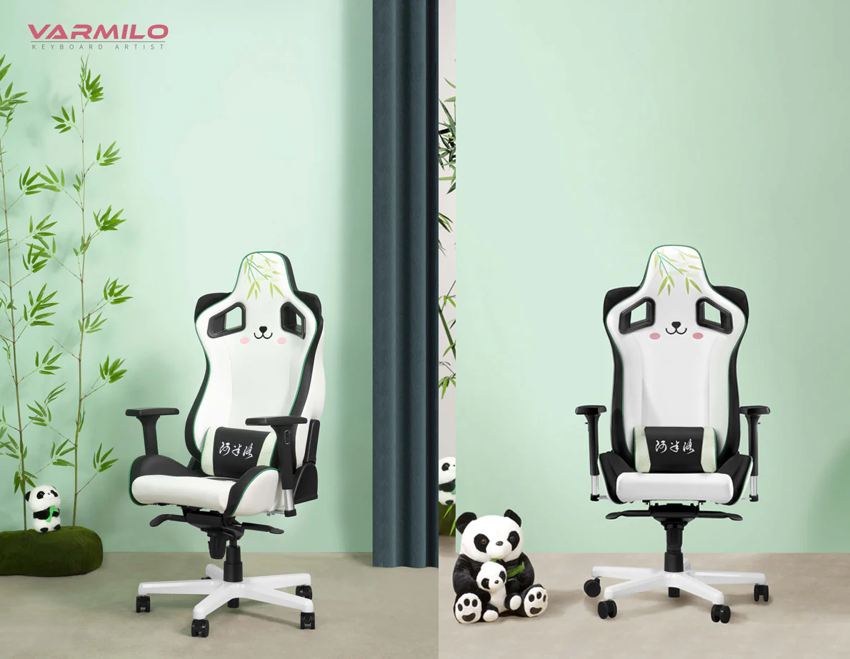 Varmilo Panda Racing Chair Gaming Style Adjustable - Image 2