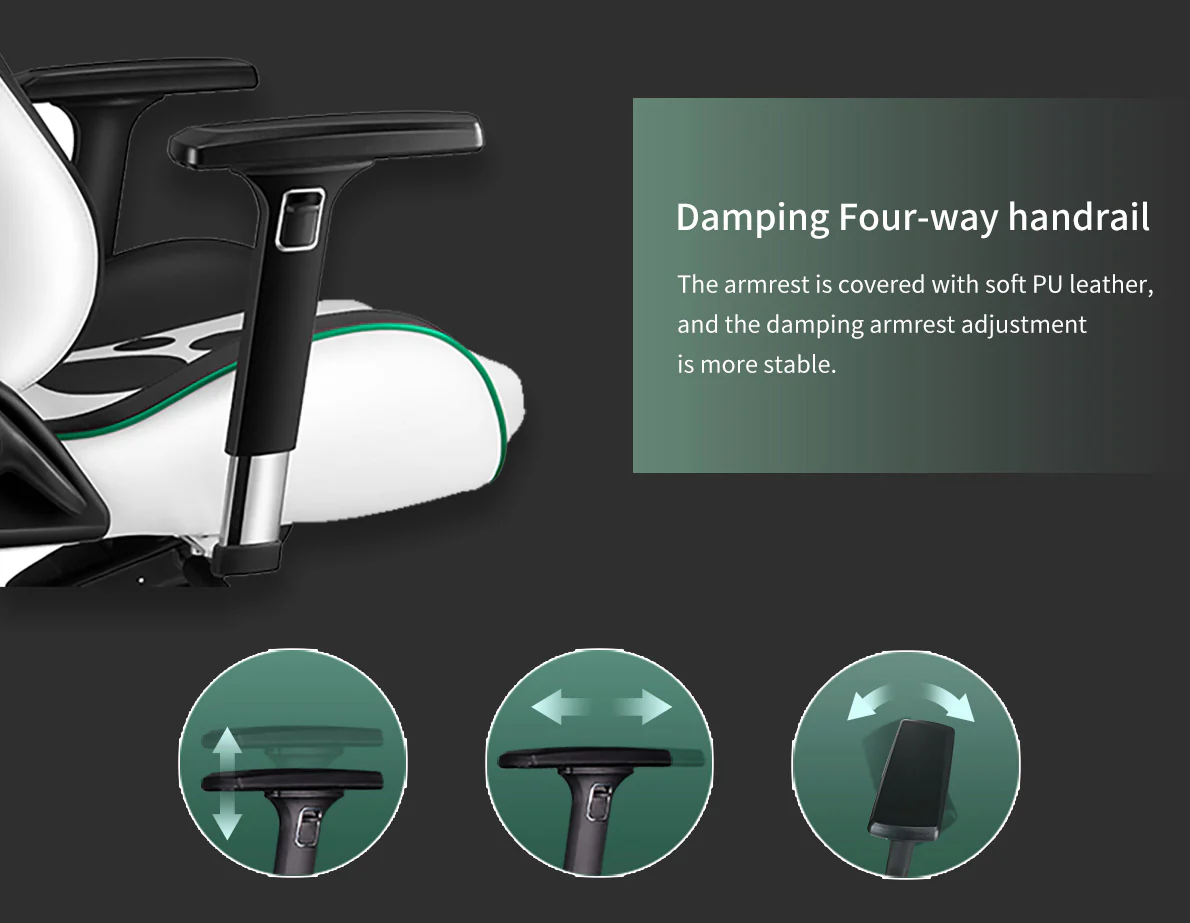 Varmilo Panda Racing Chair Gaming Style Adjustable - Image 4