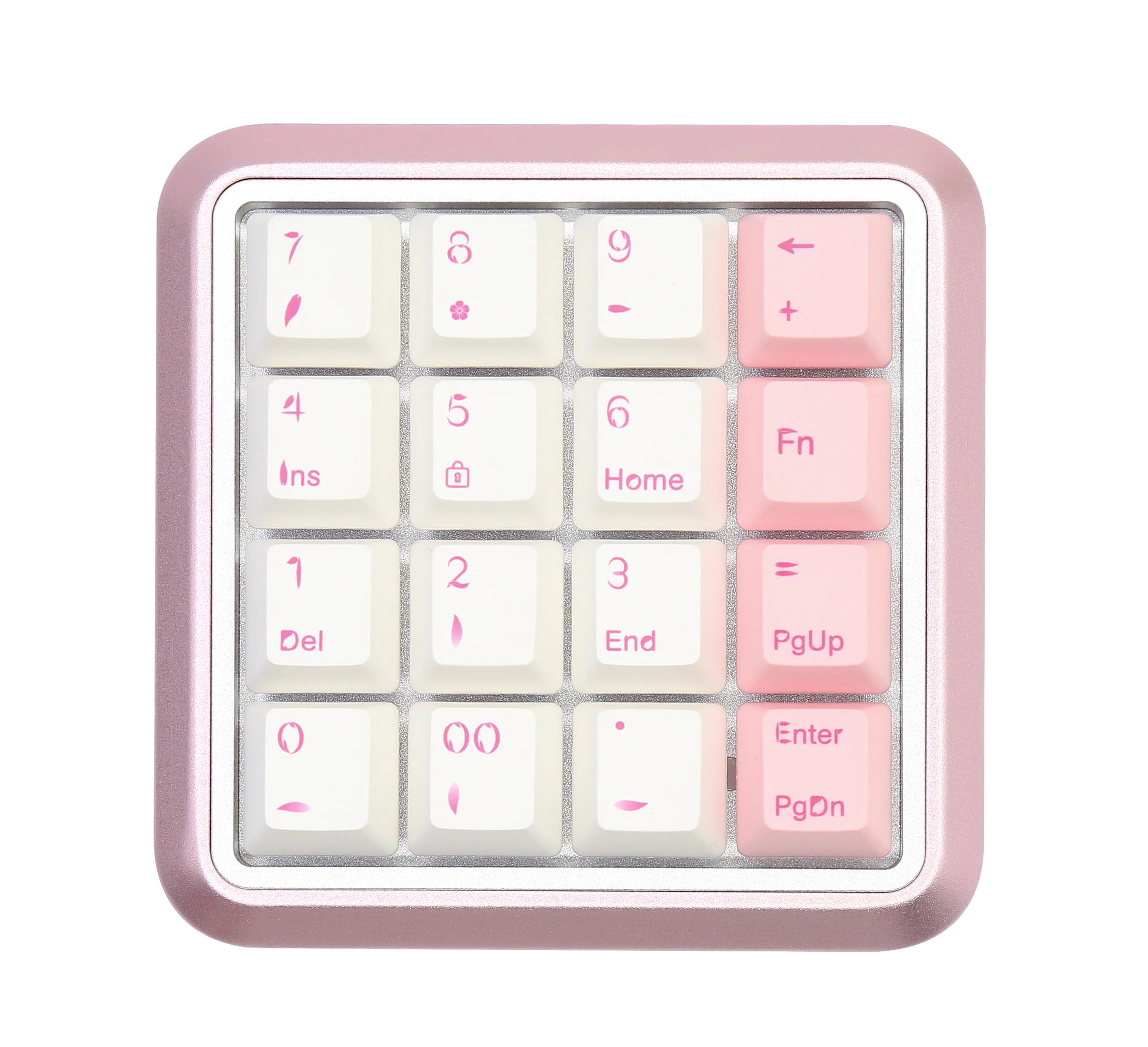 Varmilo Sword 2-16 Sakura White LED Numpad Dye Sub PBT Aluminum EC Mechanical Keyboard