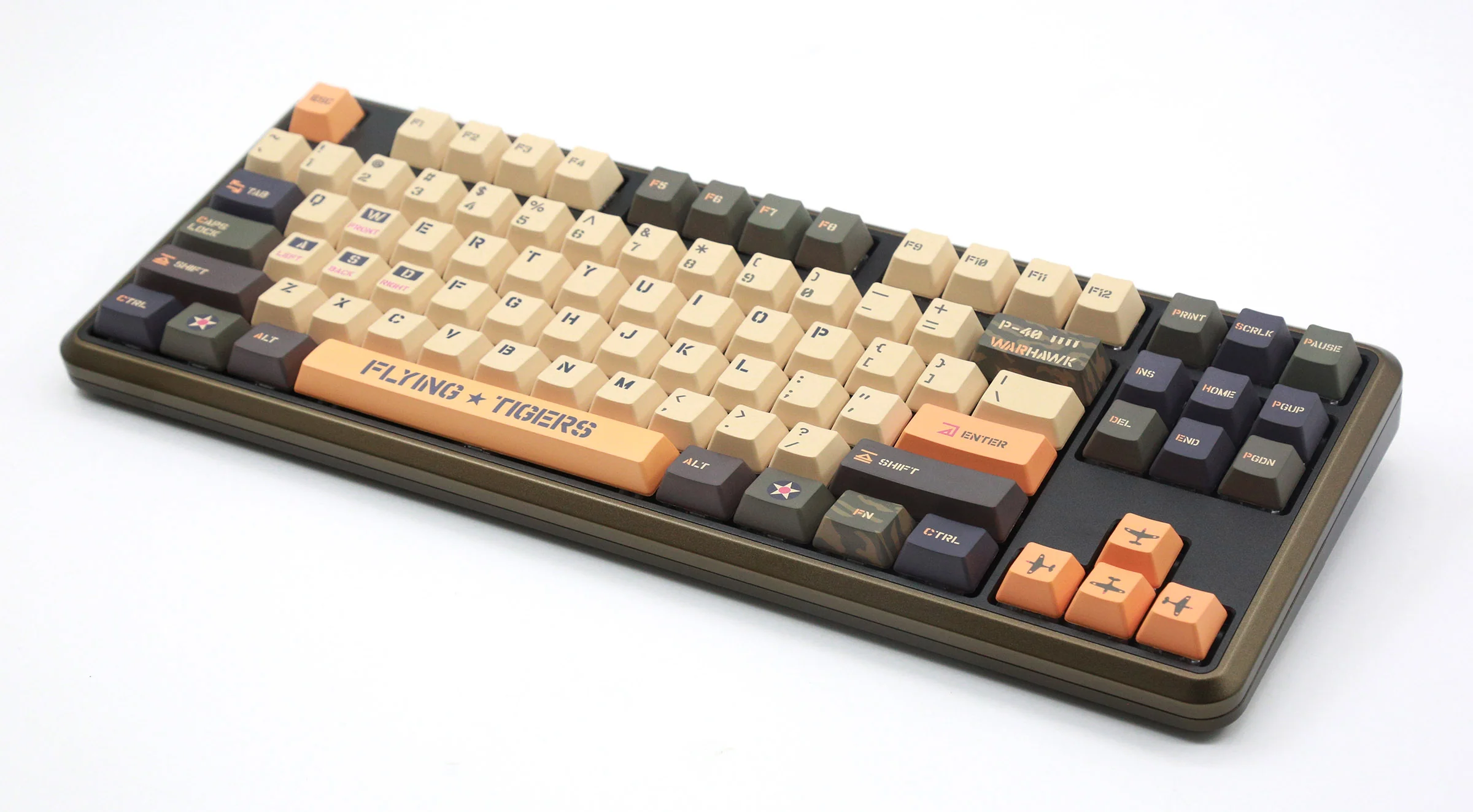 Varmilo Sword 2-87 Flying Tigers White LED TKL Dye Sub PBT Aluminum EC Mechanical Keyboard - Image 2