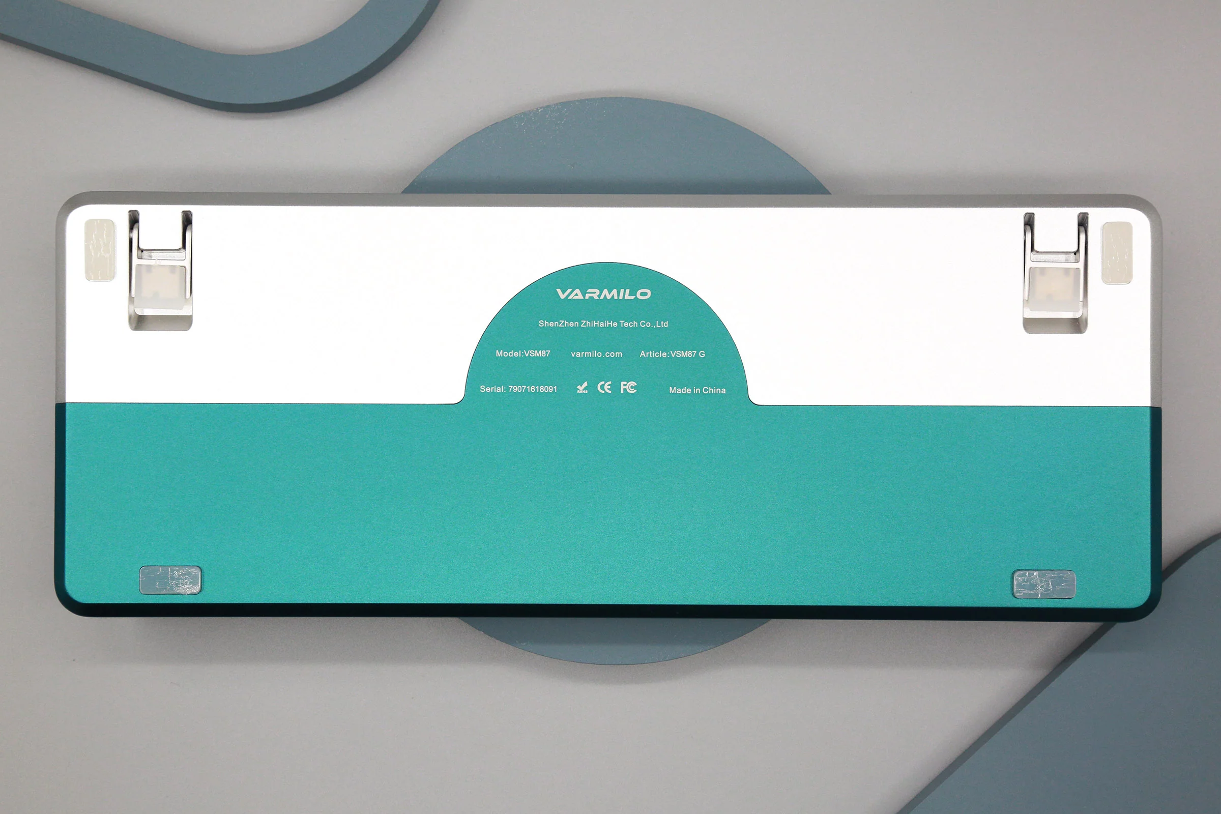 Varmilo Sword 2-87 Twilight Green White LED TKL Dye Sub PBT Aluminum EC Mechanical Keyboard - Image 3