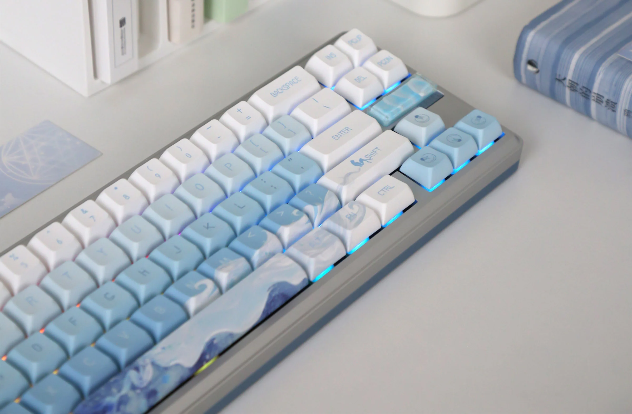 Varmilo Sword68 Ariel Aluminum 65% Hotswap Wireless RGB Mechanical Keyboard - Image 9