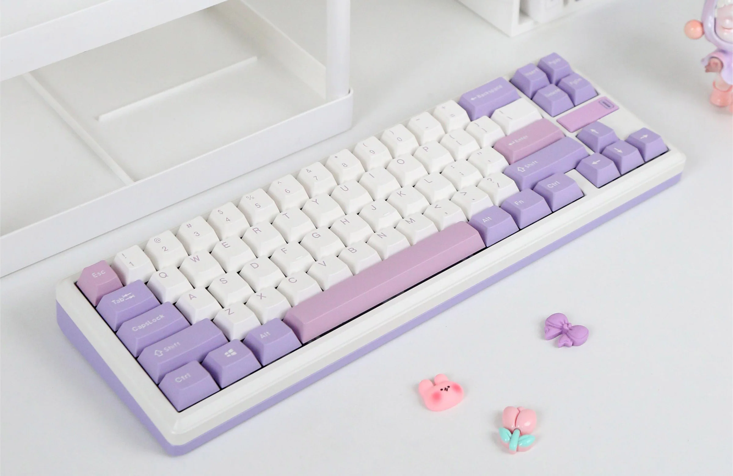 Varmilo Sword68 Lilac Aluminum 65% Hotswap Wireless RGB Mechanical Keyboard - Image 3