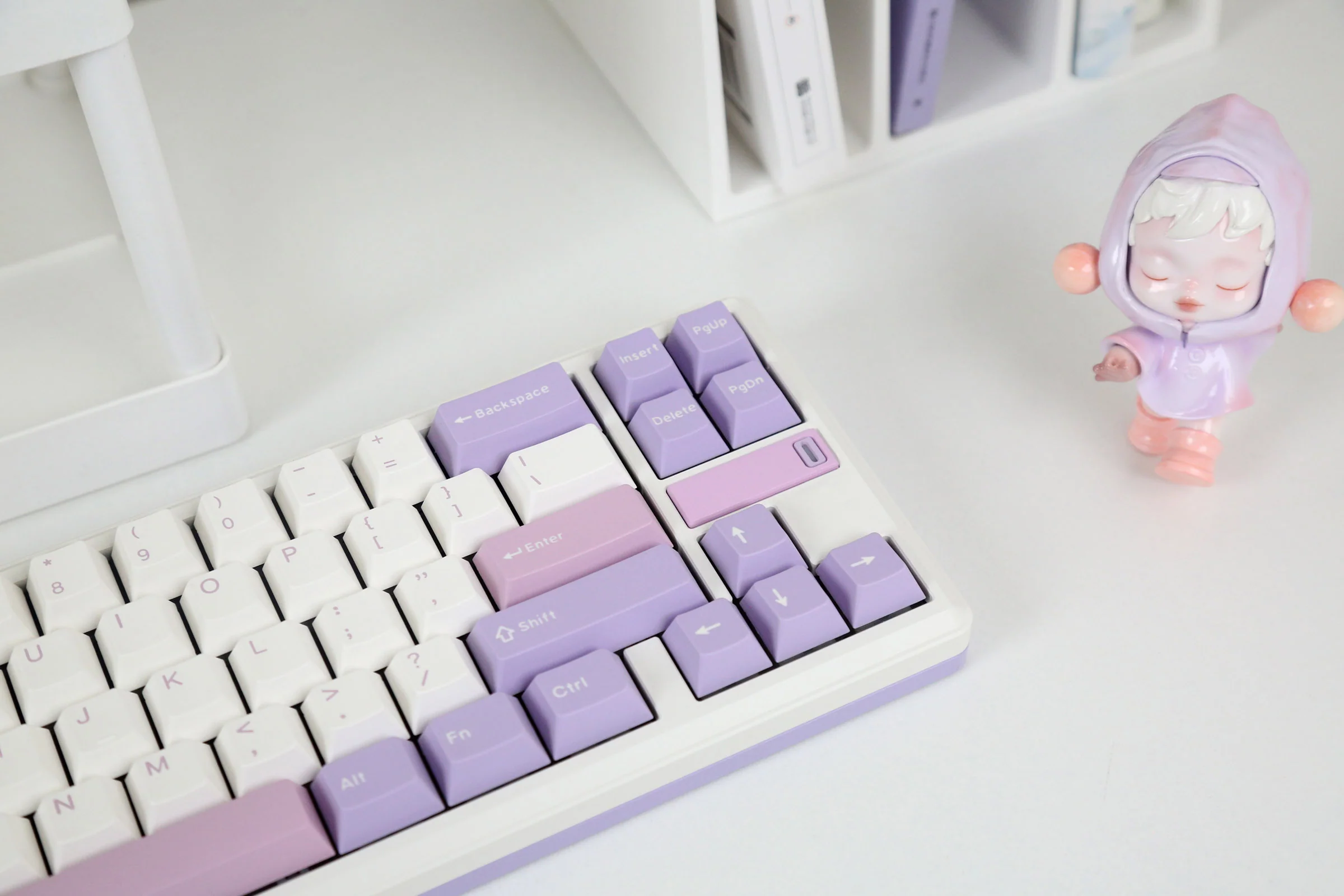 Varmilo Sword68 Lilac Aluminum 65% Hotswap Wireless RGB Mechanical Keyboard - Image 4