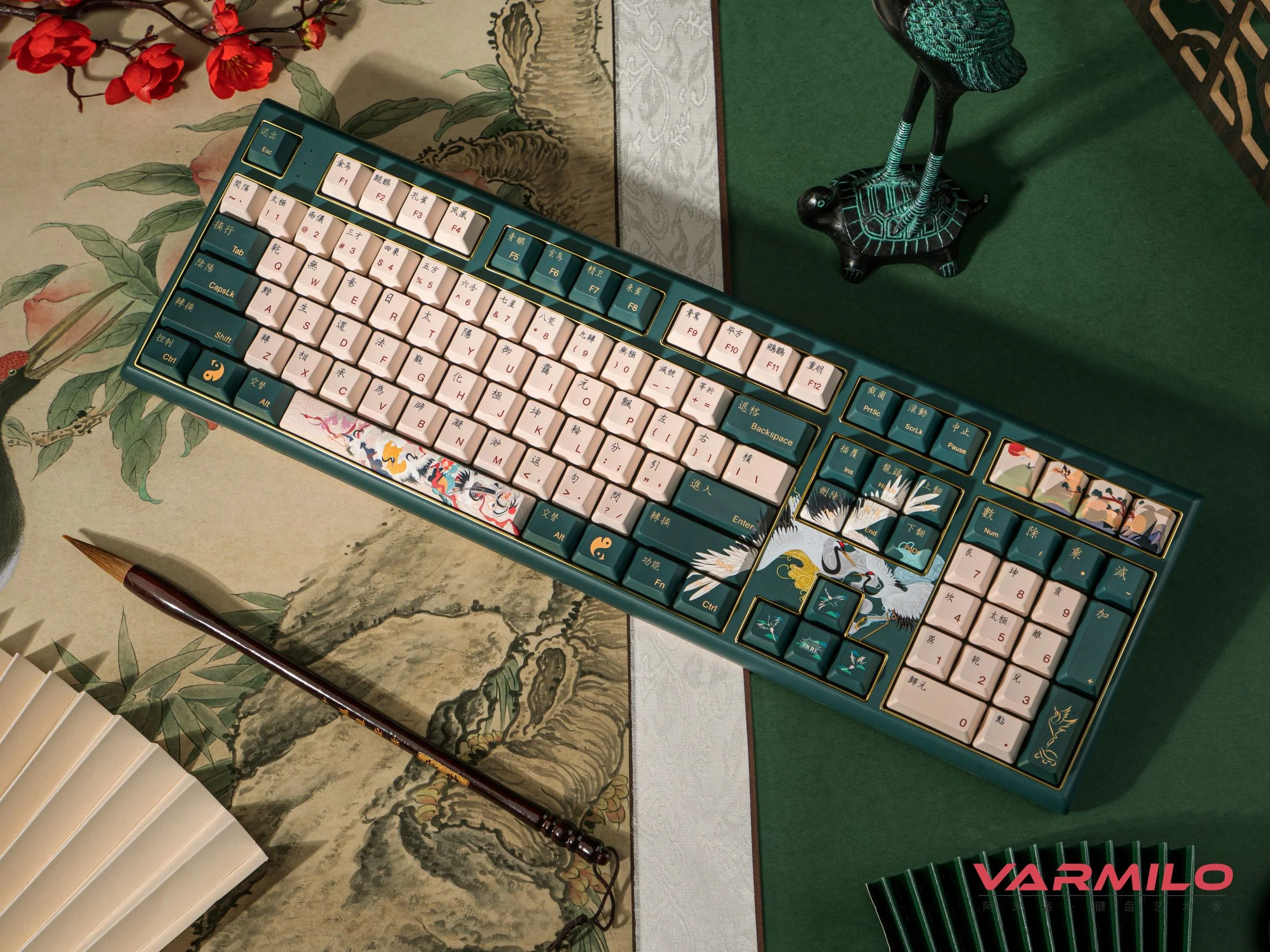 Varmilo Lure Series Crane White LED EC Mechanical Keyboard - Image 2