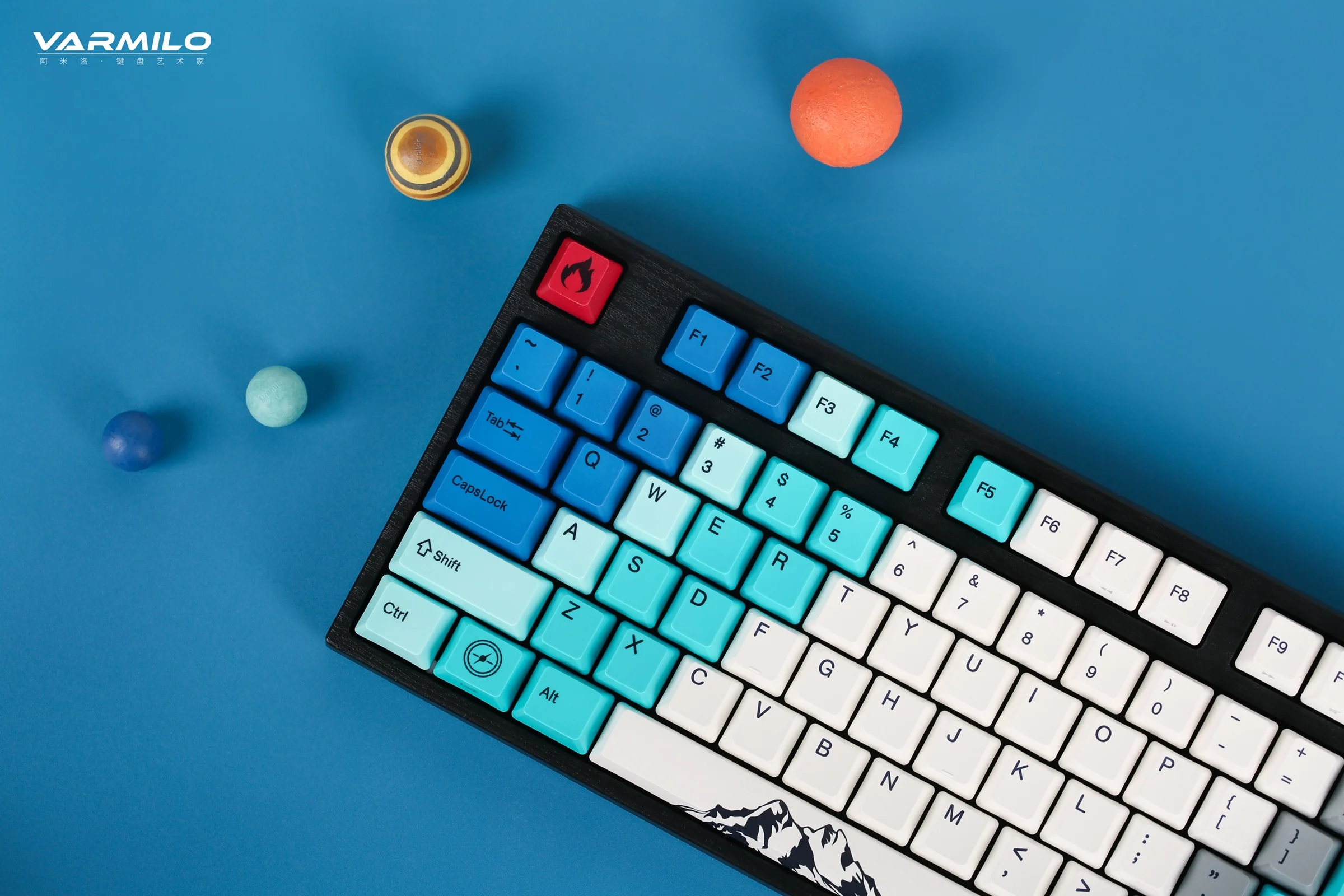 Varmilo VA Series V2 Summit R1 White LED Dye Sub PBT Mechanical Keyboard - Image 3