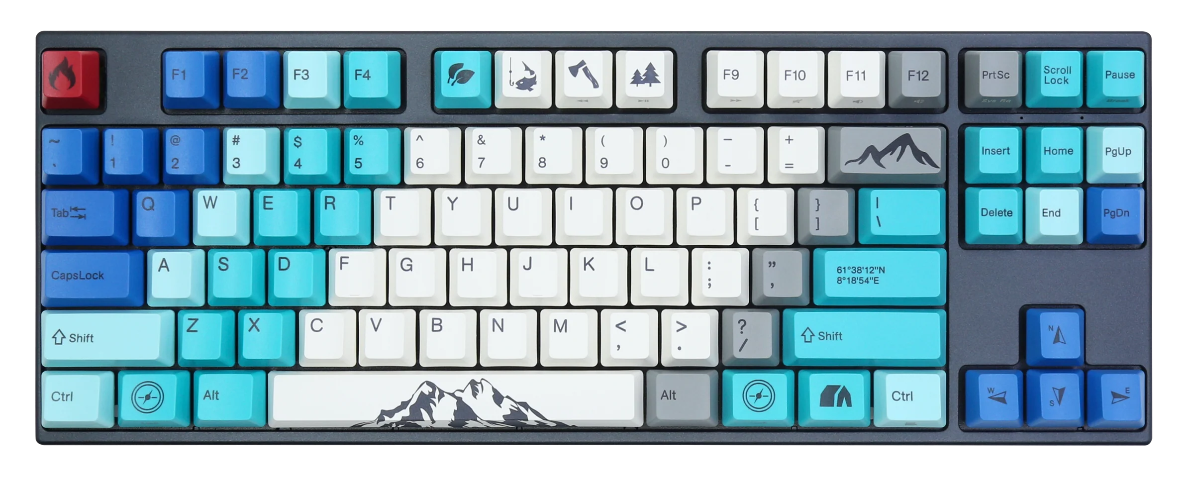 Varmilo VA Series V2 Summit Round 1 TKL White LED PBT Mechanical Keyboard