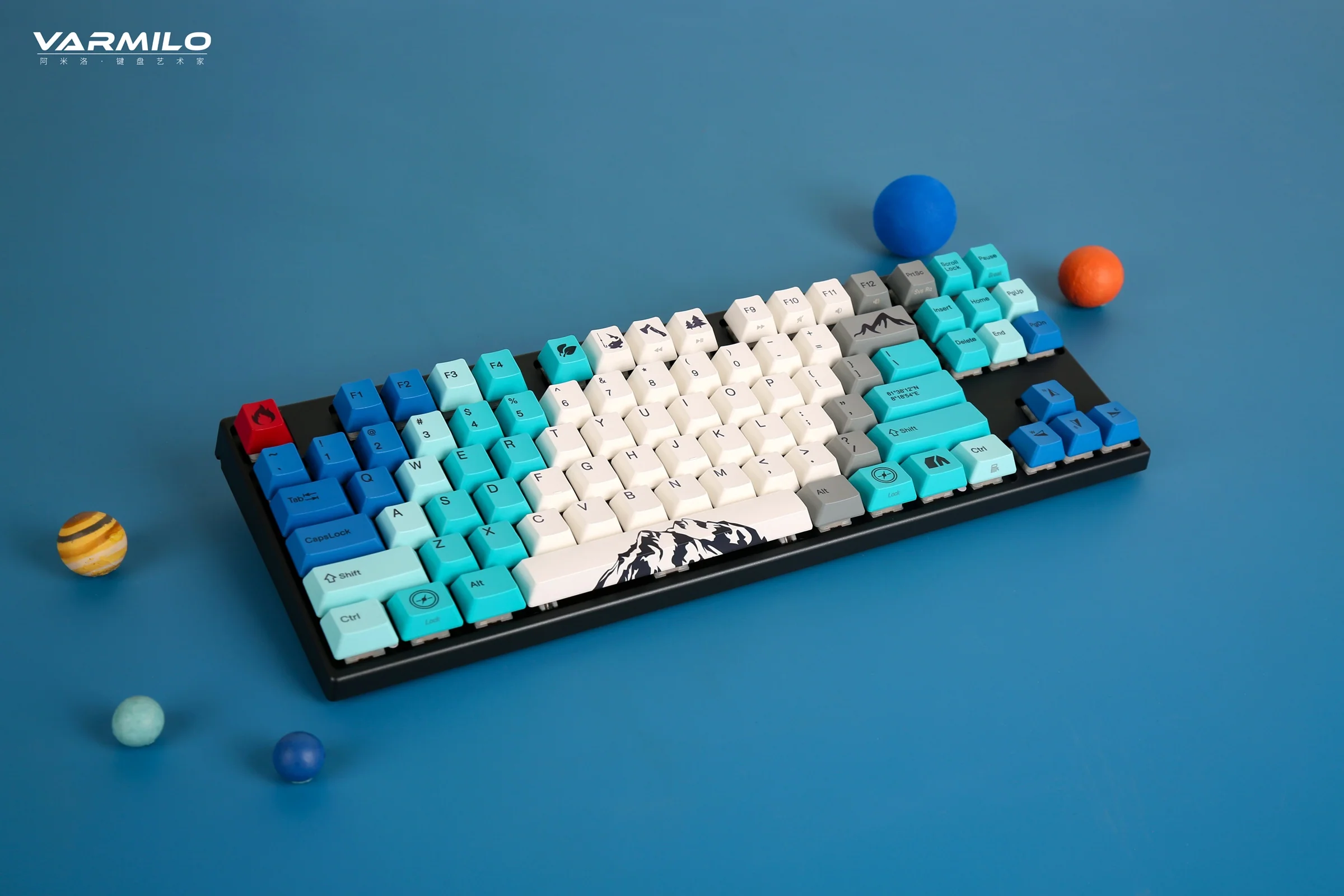 Varmilo VA Series V2 Summit Round 1 TKL White LED PBT Mechanical Keyboard - Image 4