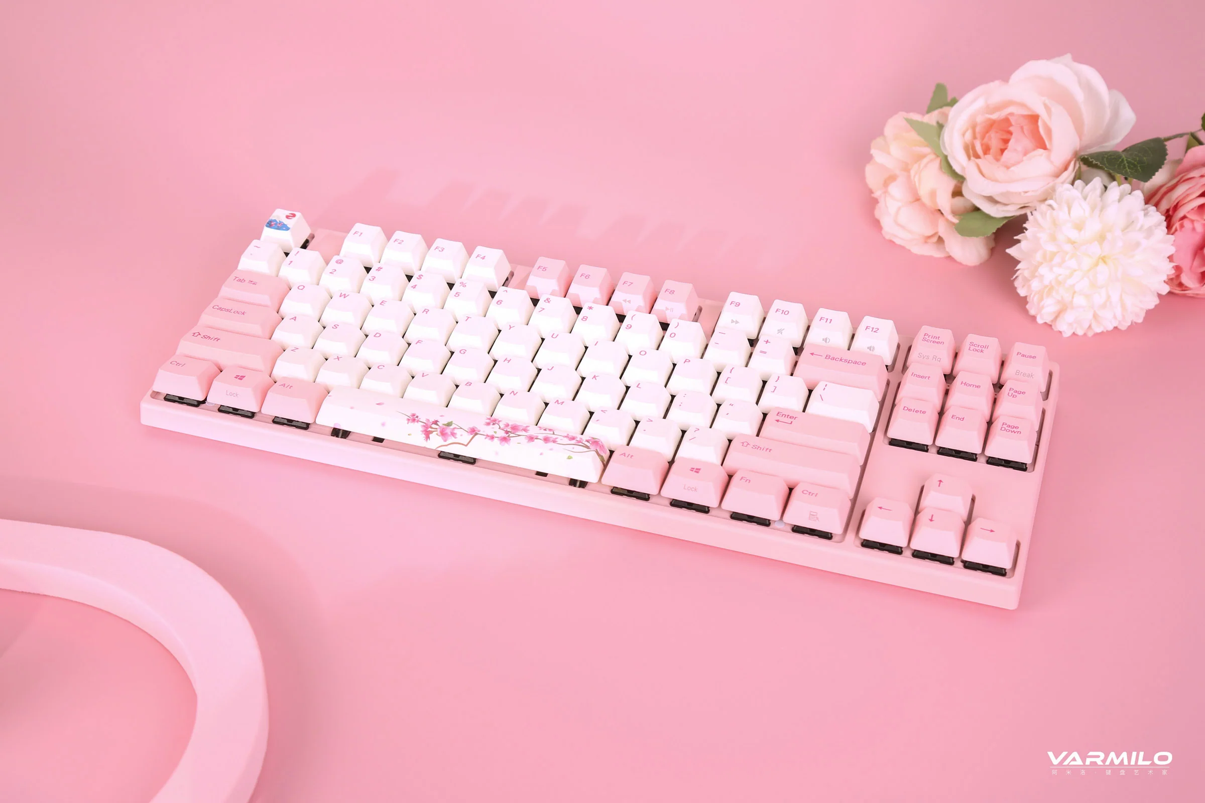 Varmilo VA Series V2 Sakura R1 TKL Bluetooth Mechanical Keyboard - Image 7