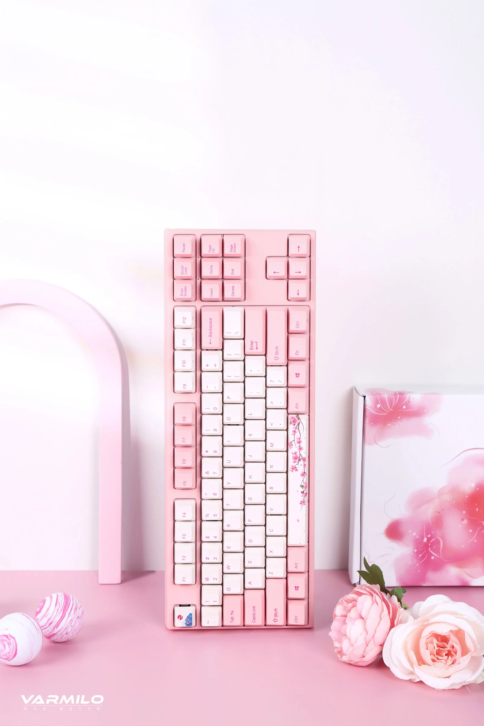 Varmilo VA Series V2 Sakura R1 TKL Bluetooth Mechanical Keyboard - Image 9