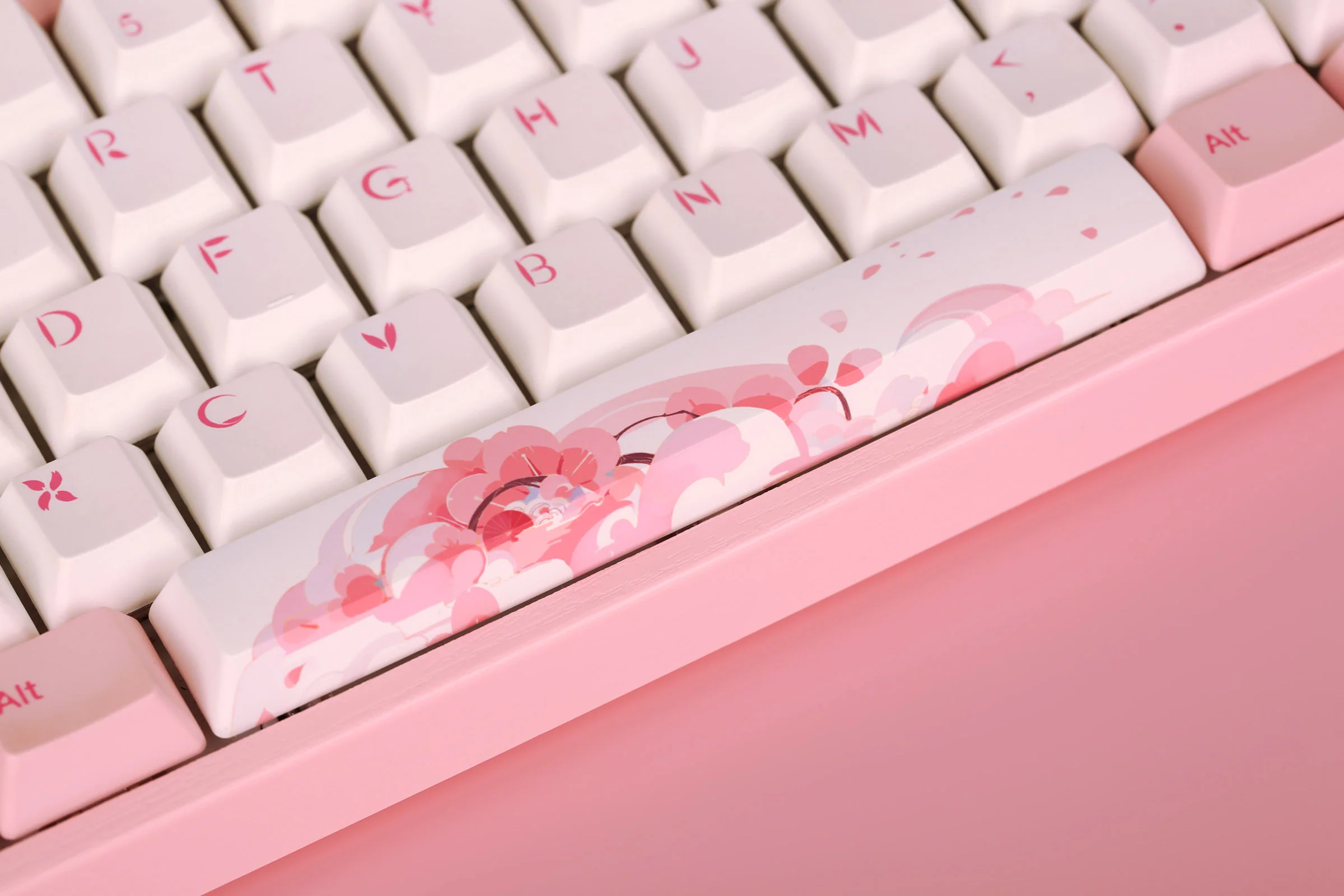 Varmilo MA Series V2 Sakura Round 2 White LED EC Mechanical Keyboard - Image 9