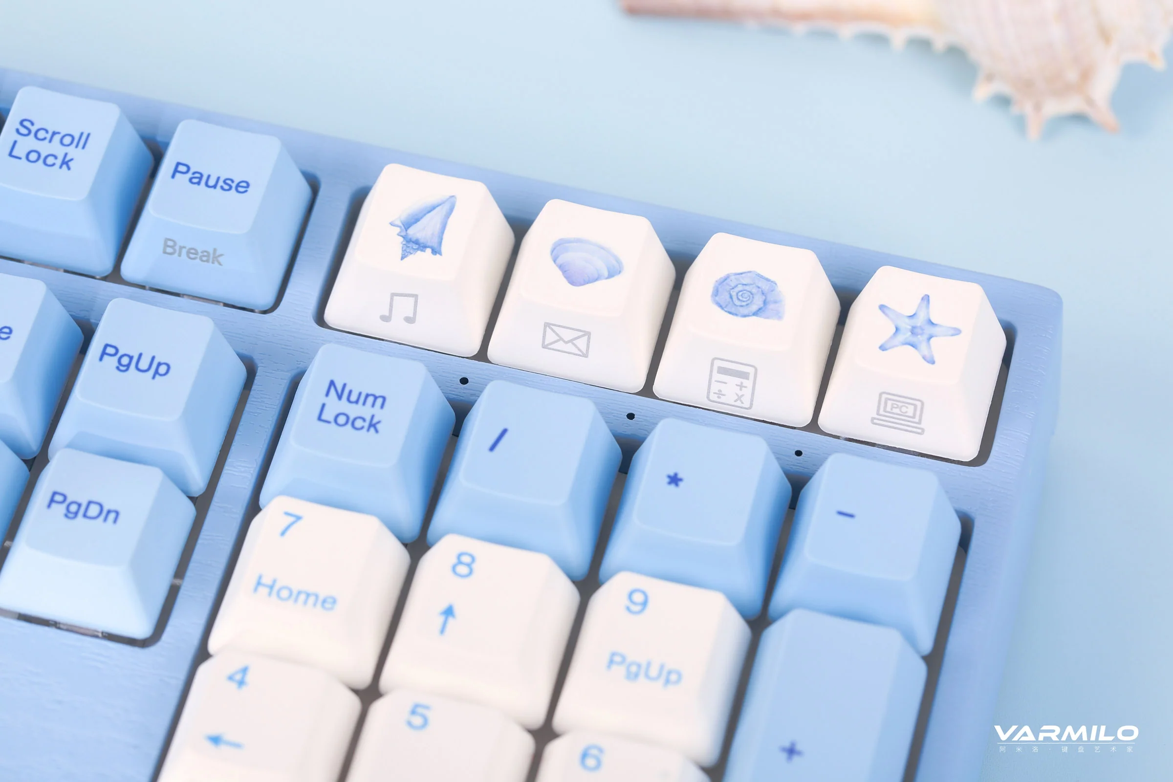 Varmilo MA Series V2 Sea Melody White LED EC Mechanical Keyboard - Image 5