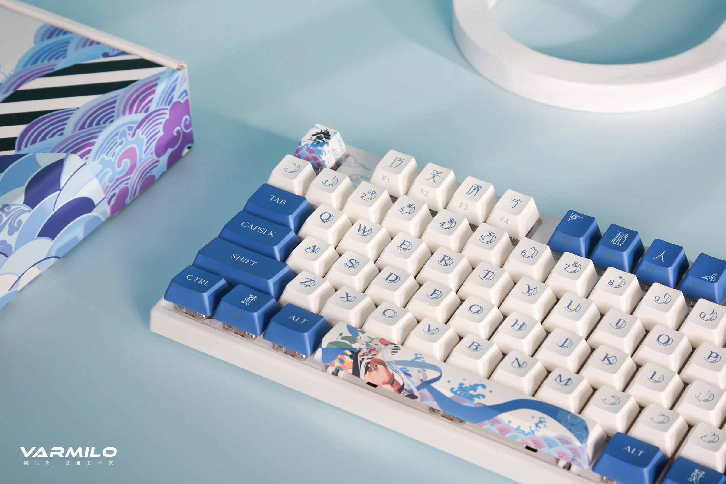 Varmilo MA Series V2 Love Birds Yang (I) White LED TKL EC Mechanical Keyboard - Image 5