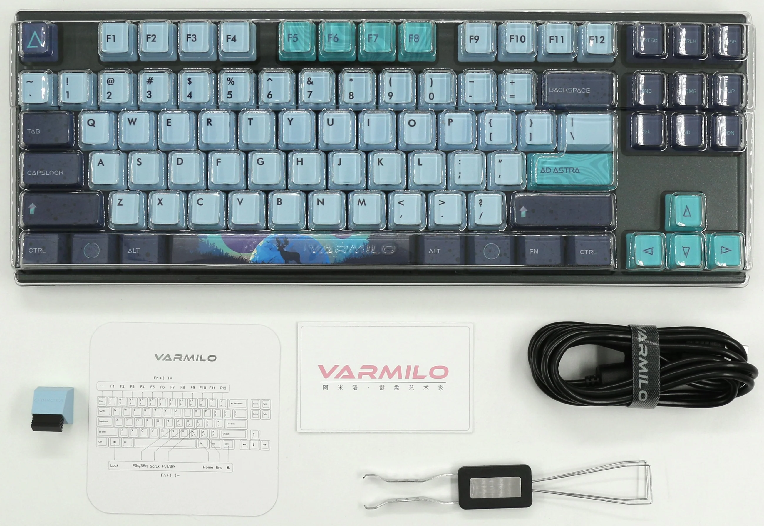 Varmilo VPE87 Aurora TKL Hotswap Triple Mode White LED Mechanical Keyboard - Image 12