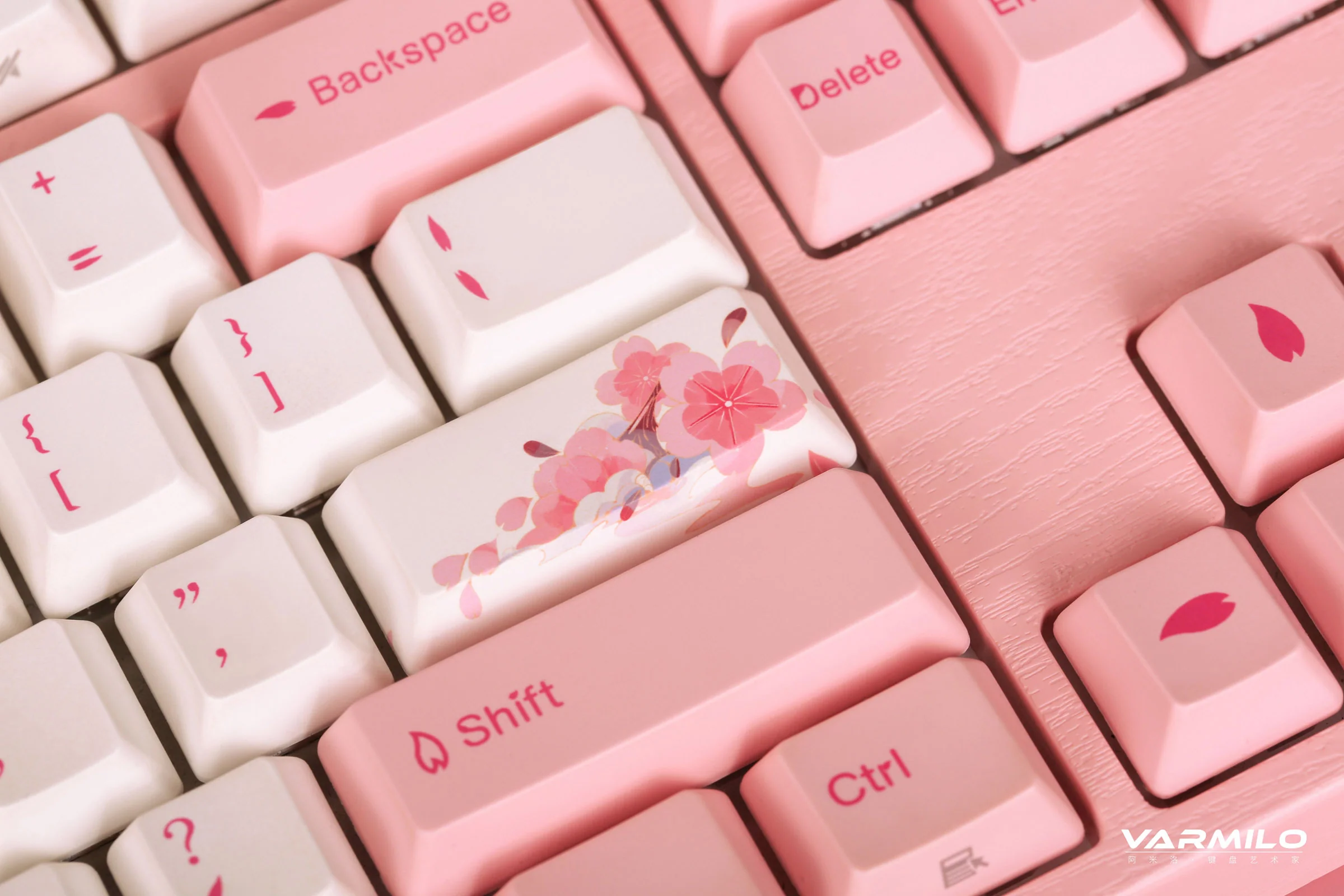 Varmilo VPH108 Sakura R2 White LED Mechanical Keyboard - Image 5