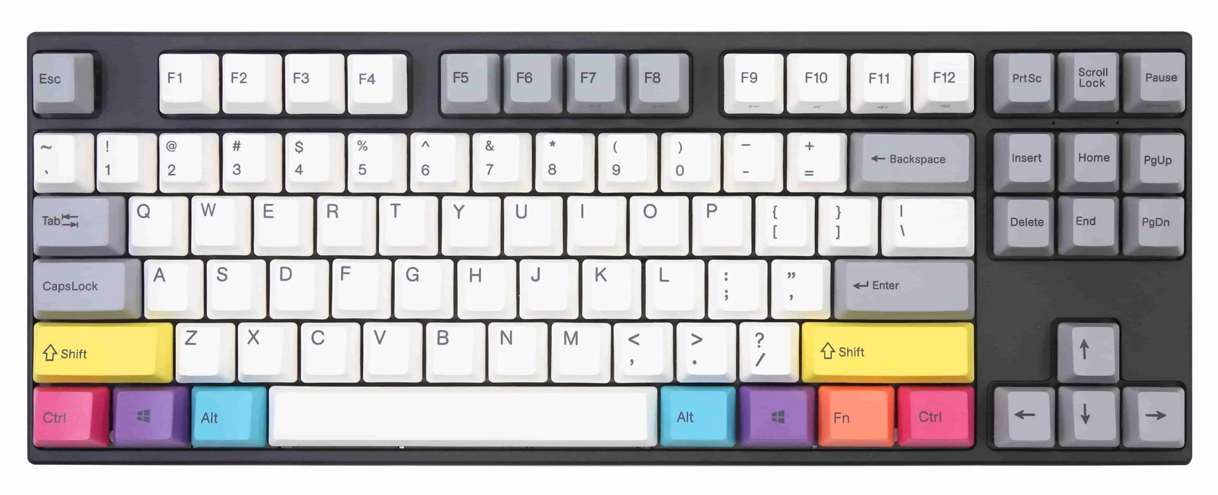 Varmilo VPH87 CMYK TKL Hotswap White LED Mechanical Keyboard