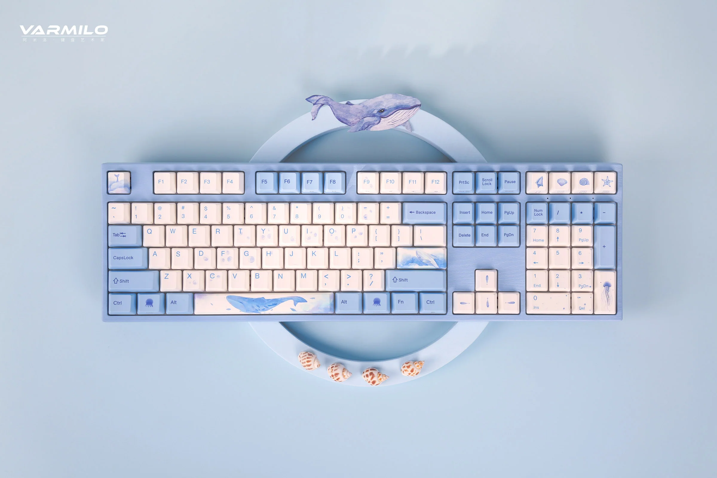 Varmilo VPM108 Sea Melody White LED EC Mechanical Keyboard - Image 7