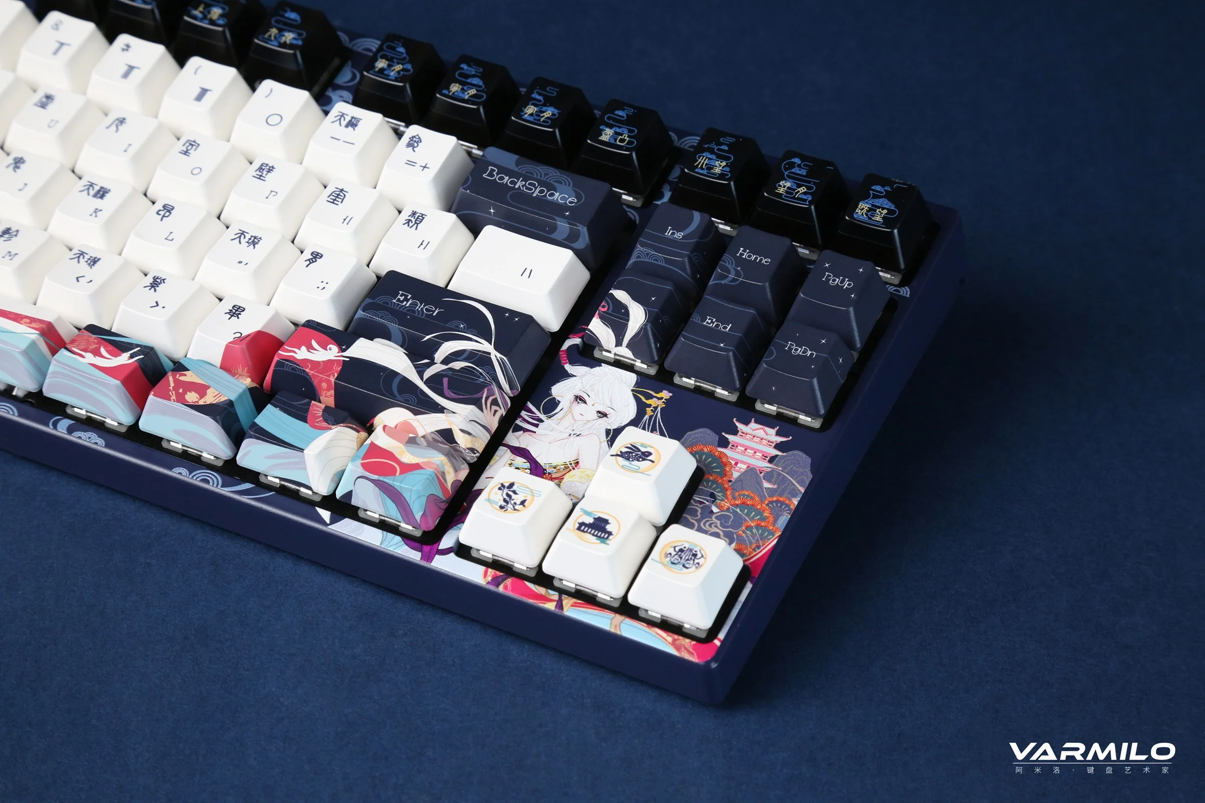 Varmilo VPM87 Chang'e TKL White LED Dye Sub PBT EC Mechanical Keyboard - Image 10