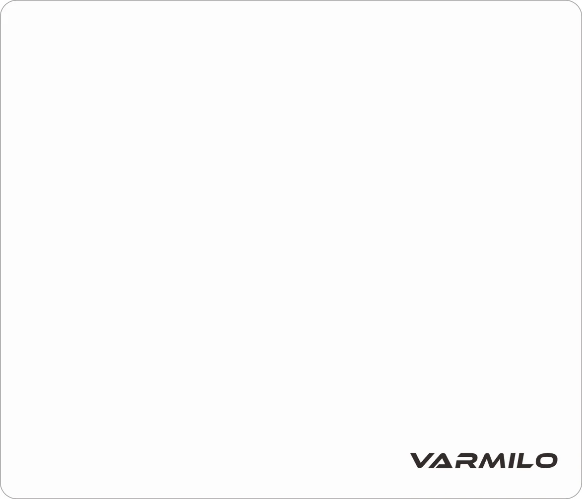 Varmilo White Tempered Glass Mouse Pad