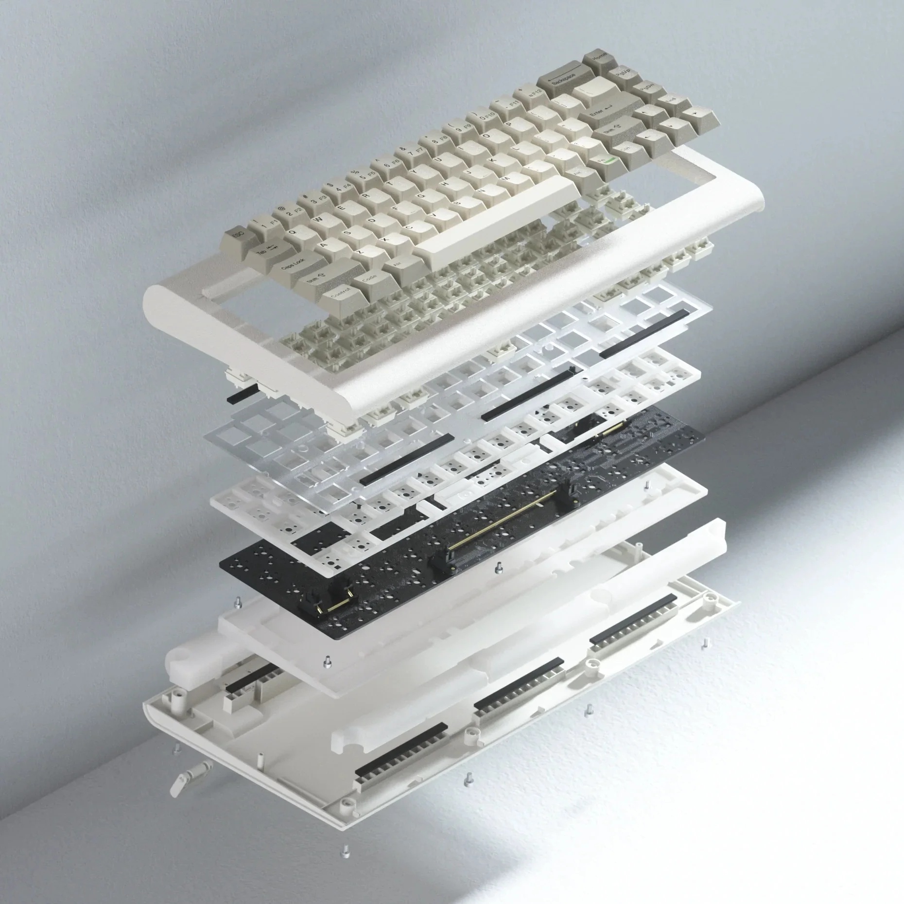 Vortex PC66 68-Key Beige 65% Hotswap Wireless Mechanical Keyboard - Image 7