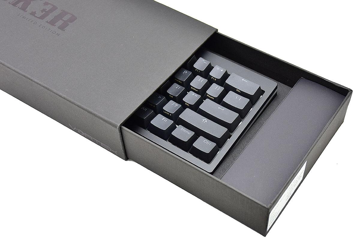 Vortex POK3R Black LE Frosted White Border RGB LED 60% Double Shot PBT Mechanical Keyboard - Image 4