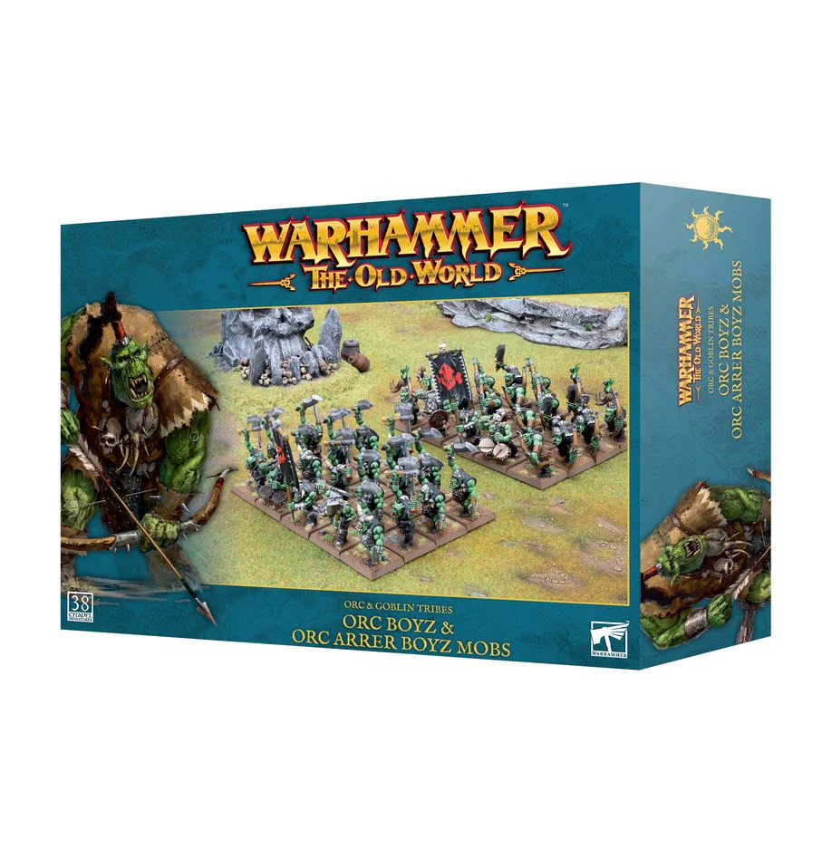 Warhammer The Old World Orc Goblin Tribes Orc Boyz and Orc Arrer Boyz Mob - Image 2