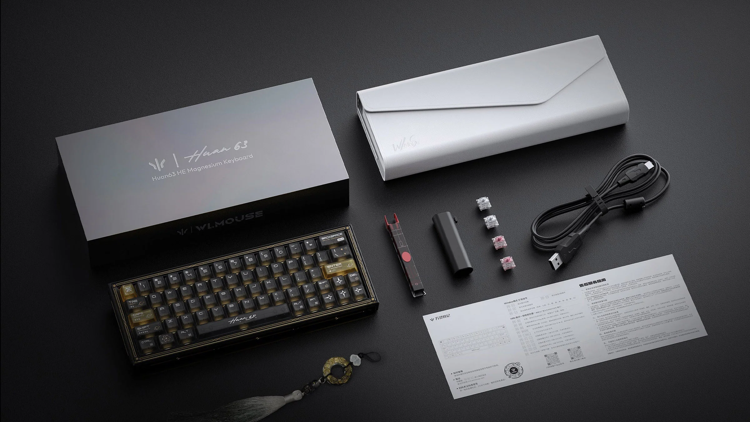 WLMOUSE Huan63 HE 8K Magnesium 65% Hotswap RGB Keyboard - Image 7
