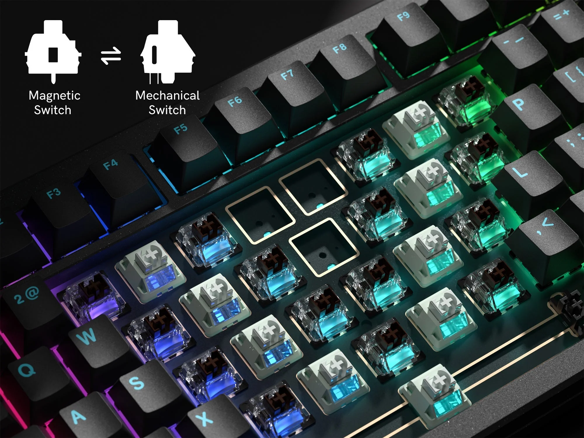 Womier SK75 TMR Magnetic 8K Aluminum Wireless RGB Keyboard - Image 3