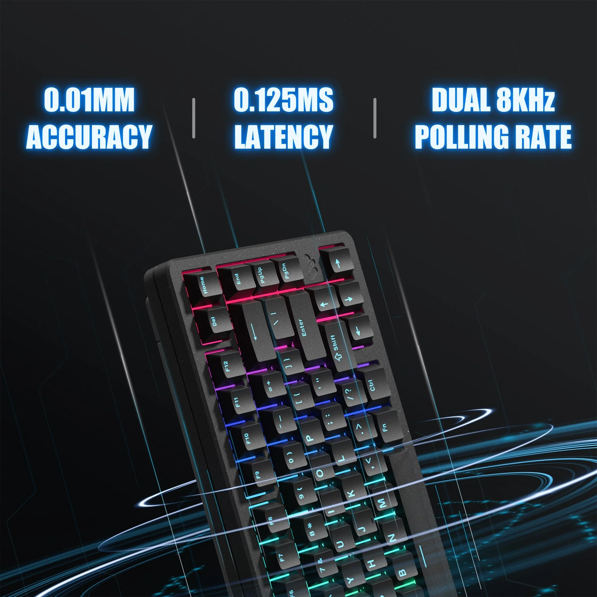 Womier SK75 TMR Magnetic 8K Aluminum Wireless RGB Keyboard - Image 5